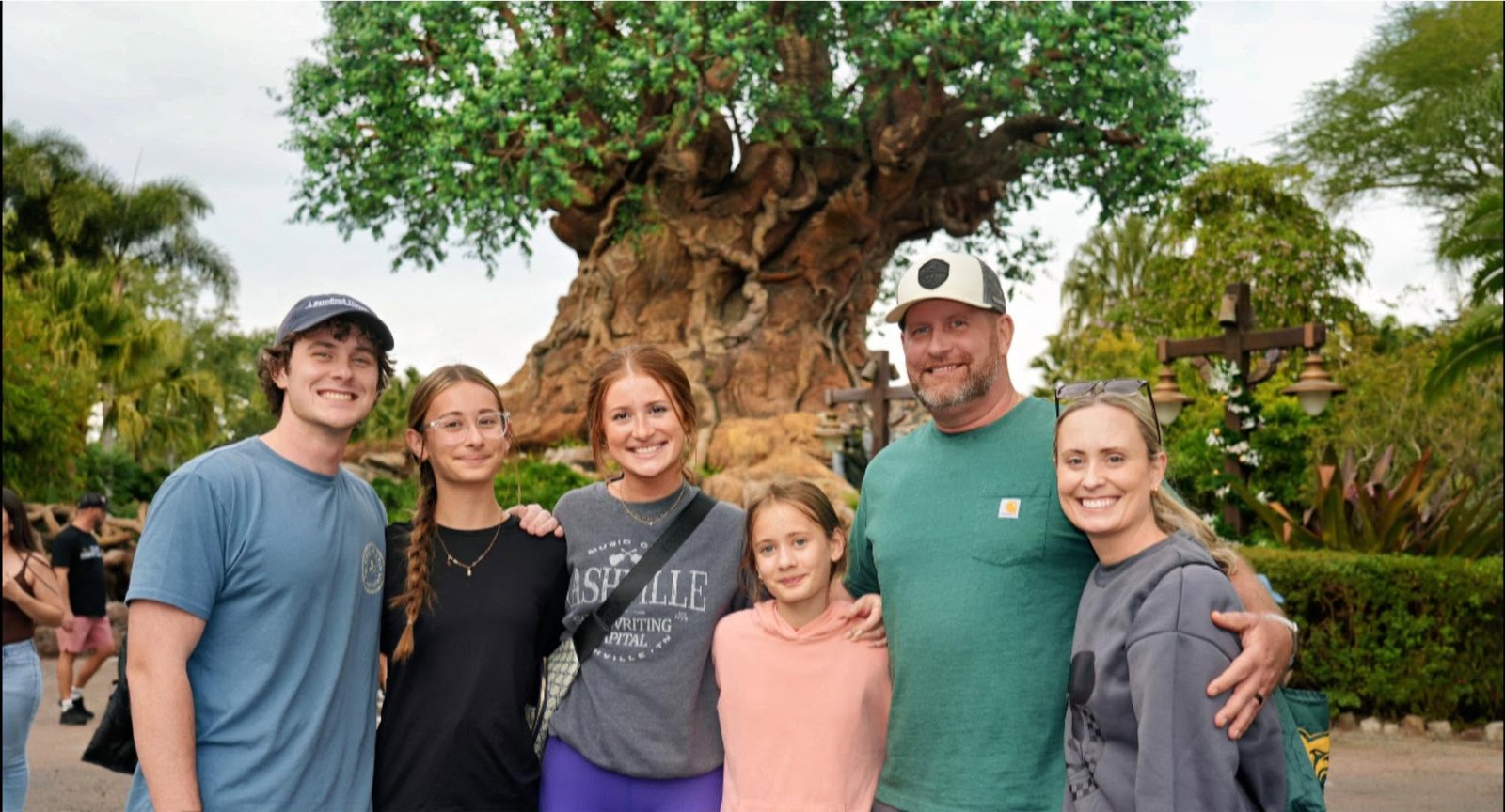 Family photo outdoors